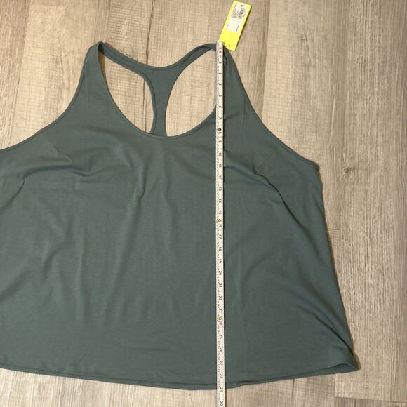 NWT All In Motion Women’s Plus 3X Green Racerback Tank Top Sleeveless Active - Picture 14 of 16